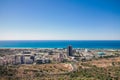 Aerial view from asaf harofeh street to the sea haifa israel Royalty Free Stock Photo