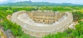 Aerial view of Aspendos amphitheater