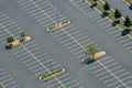 Aerial View of Asphalt Parking lot