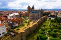 Aerial view of Astorga, Spain