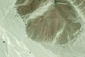 Aerial View of Astronaut Geoglyph, Nazca Lines, Peru Royalty Free Stock Photo