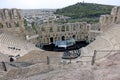 Aerial view of Athens-odeon of herodes atticus