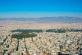 aerial view of athens taken from the top of lycabetus hill...IMAGE