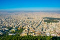 aerial view of athens taken from the top of lycabetus hill...IMAGE