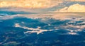 Aerial view of the Atibainha reservoir near Sao Paulo in Brazil Royalty Free Stock Photo