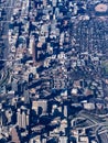 Aerial view of Atlanta Georgia USA financial district. Royalty Free Stock Photo