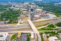 aerial view of atlanta midtown highway 85 traffic and intersection Royalty Free Stock Photo