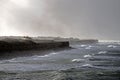 Aerial view, atlantic, clouds, oleron, atlantic ocean marsh, storm, duck, lighthouse Royalty Free Stock Photo
