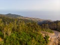 Aerial view of atlantic coastal city of Funchal, Madeira. Royalty Free Stock Photo