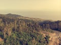 Aerial view of atlantic coastal city of Funchal, Madeira. Royalty Free Stock Photo