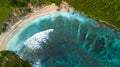 Aerial view of Atuh beach