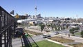 Aerial view of Auckland Wynyard Quarter New Zealand.