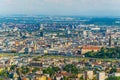 Aerial view of the Austrian city Linz....IMAGE Royalty Free Stock Photo