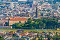 Aerial view of the Austrian city Linz....IMAGE Royalty Free Stock Photo