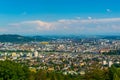 Aerial view of the Austrian city Linz....IMAGE Royalty Free Stock Photo