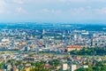 Aerial view of the Austrian city Linz....IMAGE Royalty Free Stock Photo