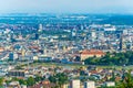 Aerial view of the Austrian city Linz....IMAGE Royalty Free Stock Photo