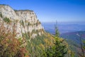 Aerial view of autumn mountain landscape Royalty Free Stock Photo