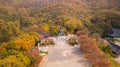 Aerial view autumn of nationnal park,South Korea