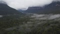 Aerial view of the Auyantepuy mesa and Amazon rainforest, Canaima National park, Venezuela, forward