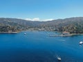 Aerial view of Avalon bay, Santa Catalina Island, USA Royalty Free Stock Photo