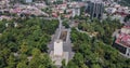 Aerial view of the Avenue of the Insurgents in the Mexico city, Hyper lapse technique