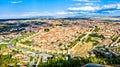 Avila with medieval walls in Spain Royalty Free Stock Photo