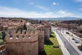 Aerial view of Avila and Walls Towers - Avila, Spain