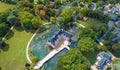 Aerial photo of Azay le Rideau castle Royalty Free Stock Photo