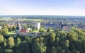 Aerial view on the Bad Bentheim castle. Royalty Free Stock Photo