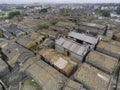 Aerial view of the Bagua Village of Licha Cun