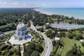 Baha`i Temple, Harbor and Shoreline Royalty Free Stock Photo