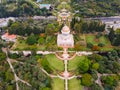 Aerial view of Bahai Garden and Bahai Temple in Haifa, Israel Royalty Free Stock Photo