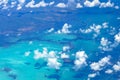 Aerial view of Bahama islands