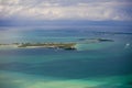 Aerial view of bahamas