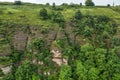 Aerial view of a Bakota Bay, located over flooded Bakota village, part of the National Environmental Park Podilski