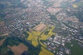 Aerial view of the balloon of the city of Bautzen, Saxony Royalty Free Stock Photo