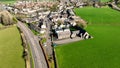 Aerial view of Ballynure Methodist Church in the Village of Ballynure near Ballyclare Town Co Antrim Northern Ireland Royalty Free Stock Photo