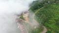 Aerial view Ban Pha Hee famous place in Chiang-Rai, Thailand.