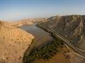 Aerial view of Bandar Khayran in Muscat, Oman