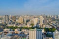 Aerial view of Bangkok Downtown Skyline. Thailand. Financial district and business centers in smart urban city in Asia. Skyscraper Royalty Free Stock Photo