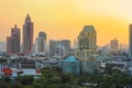 Aerial view of Bangkok modern