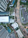 Aerial view of Bangsar South from the sky Royalty Free Stock Photo