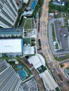 Aerial view of Bangsar South from the sky