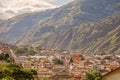 Aerial View Of Banos De Agua Santa, Tungurahua Province Royalty Free Stock Photo