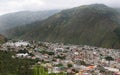 Aerial View of Banos, Ecuador