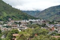 Aerial view of Banos, Ecuador Royalty Free Stock Photo