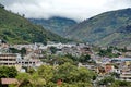Aerial view of Banos, Ecuador Royalty Free Stock Photo