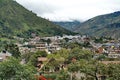 Aerial view of Banos, Ecuador Royalty Free Stock Photo