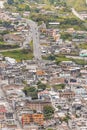 Aerial View of Banos Town, Ecuador Royalty Free Stock Photo